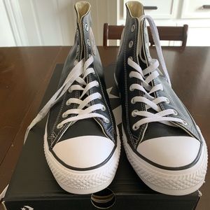 Sweet Converse Leather High-Tops!